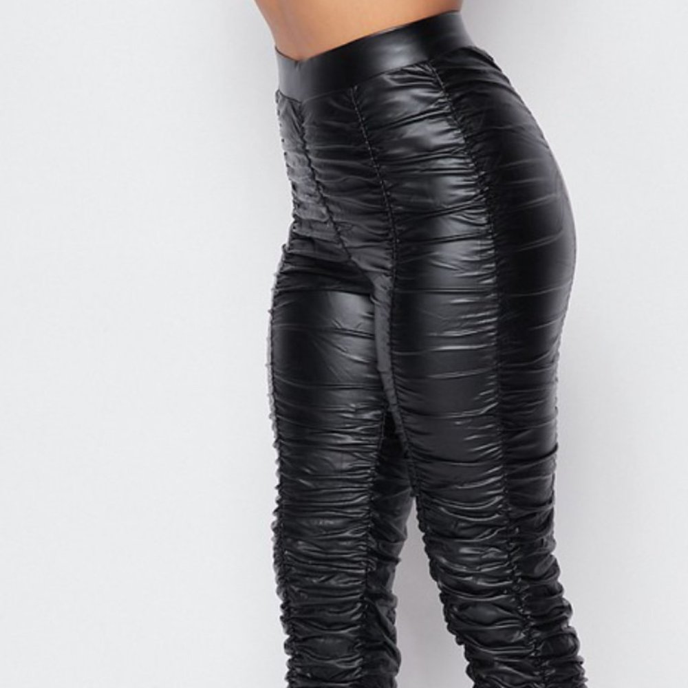 Women Faux Leather Pants